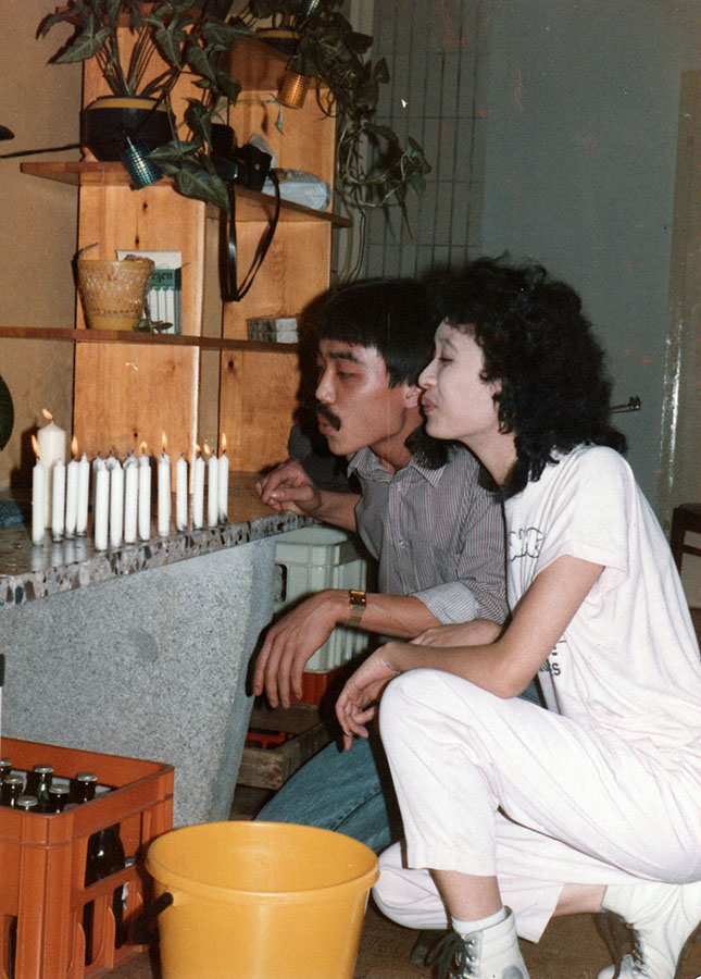 Nguyen Thi Thu Thuy und ihr späterer Ehemann, Plauen 1990