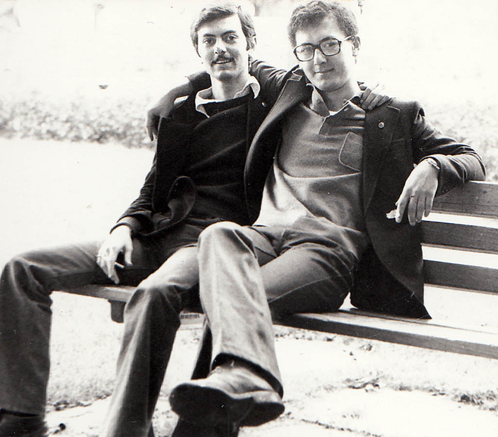 Tanju Tügel (rechts) und sein Freund Selçuk Özgün, Frankfurt/Main 1977