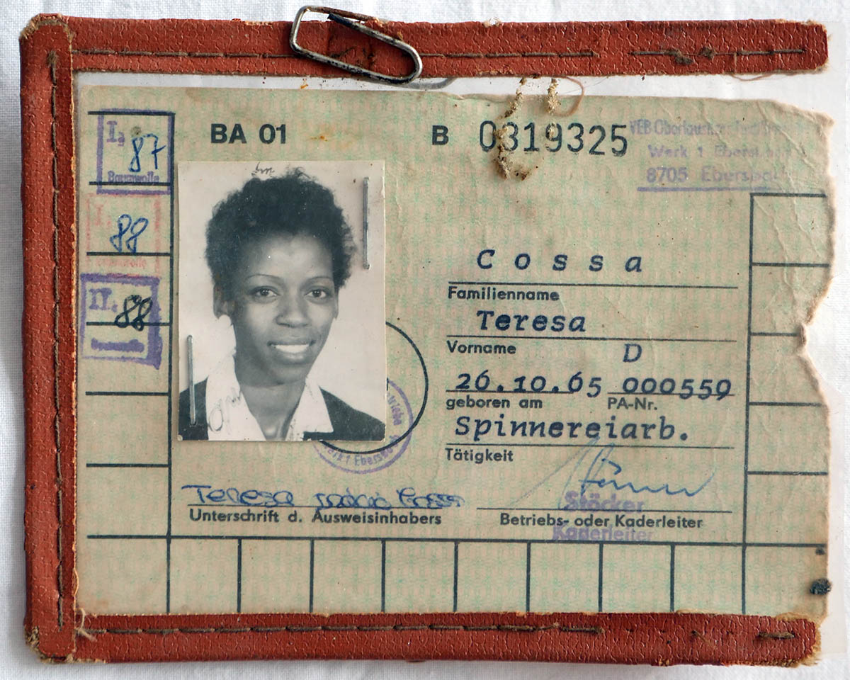 Teresa Cossa Betriebsausweis